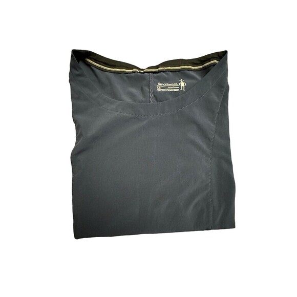 Smartwool Sport Dress Size XS Blue/Black Short Sleeve Merino Wool Blend #I18-8 - Picture 9 of 10